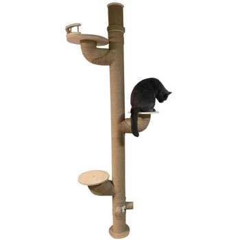 Yuepai PVC котешка катереща рамка за балкон, прост стил