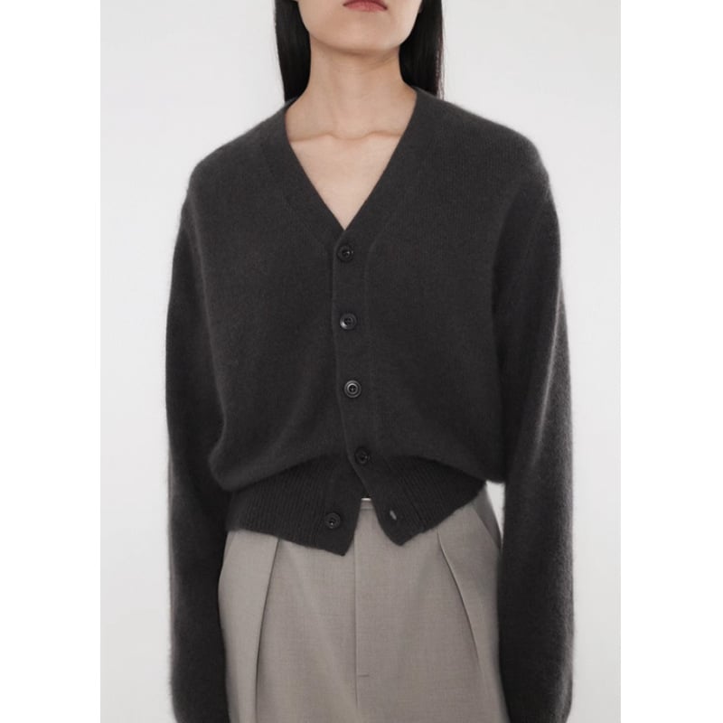 V-izrez kardigan od vune, udoban kroj, dugi rukavi, pleteni