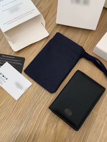 Портфейл с сгъваем картодържател и монетник, PU кожа, шарка с букви, унисекс, есенно издание 2025