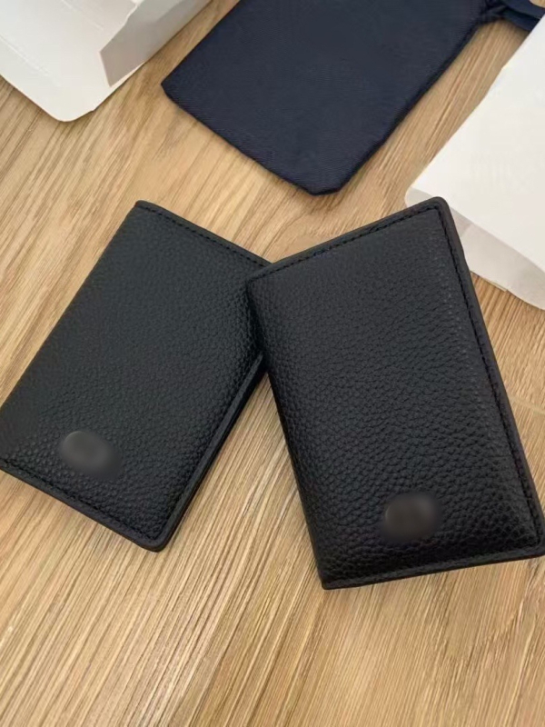 Портфейл с сгъваем картодържател и монетник, PU кожа, шарка с букви, унисекс, есенно издание 2025