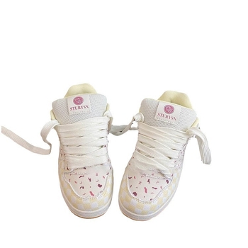 Ženske tenisice s debelim potplatom, korejskog stila, gornja od mikrovlakna, gumena potplata, EVA ulošak