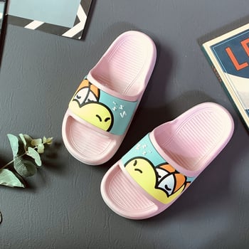 Dječje kupaonske papuče s karikaturnim uzorkom, gornji dio PVC, potplat PVC, unisex, uzrast 7-12 godina