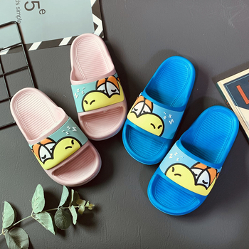 Dječje kupaonske papuče s karikaturnim uzorkom, gornji dio PVC, potplat PVC, unisex, uzrast 7-12 godina