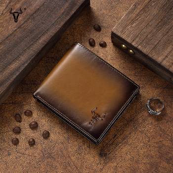 Novčanik od prave kože, koža prvog sloja goveda, ultralagani, otporan na habanje, više pretinaca za kartice