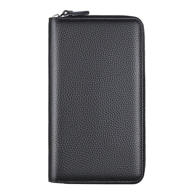 Muška kožna clutch torba s držačem kartica, Gerola, zaštita od krađe, podstava od poliester