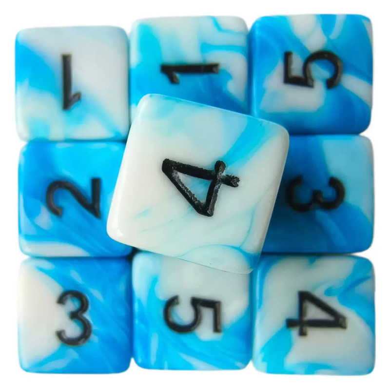 D6 akril dobókocka, jobb szögű formájú, 5000 darabos készlet, márka Create, sakk- és kártyajátékokhoz