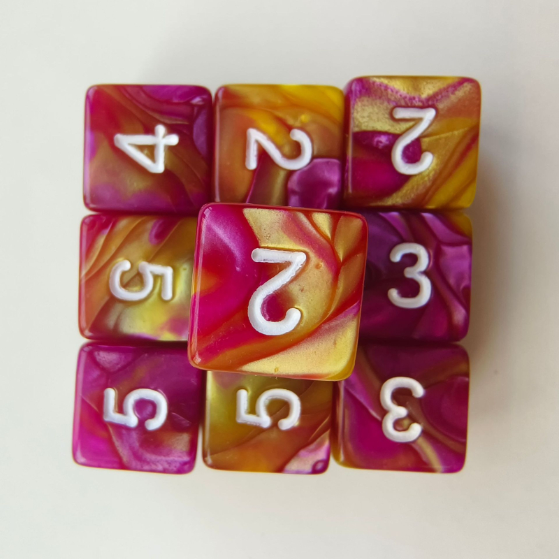 D6 akril dobókocka, jobb szögű formájú, 5000 darabos készlet, márka Create, sakk- és kártyajátékokhoz