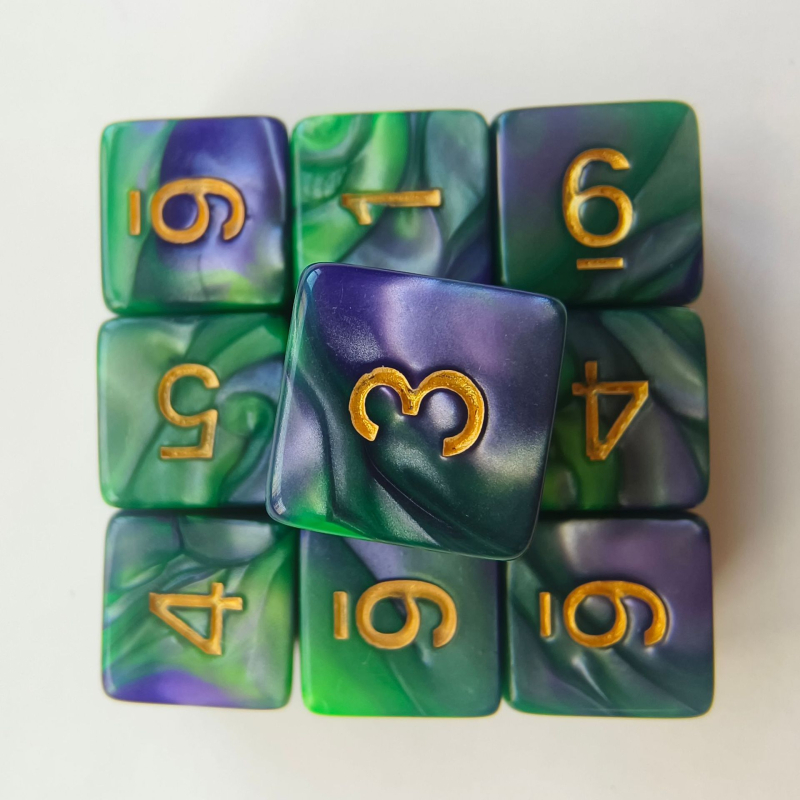 D6 akril dobókocka, jobb szögű formájú, 5000 darabos készlet, márka Create, sakk- és kártyajátékokhoz