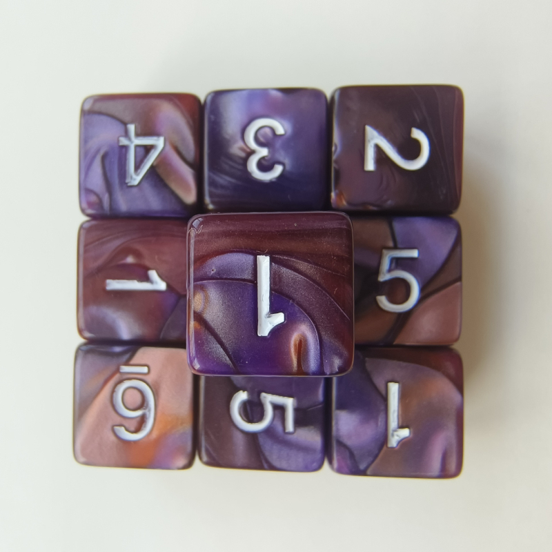 D6 akril dobókocka, jobb szögű formájú, 5000 darabos készlet, márka Create, sakk- és kártyajátékokhoz