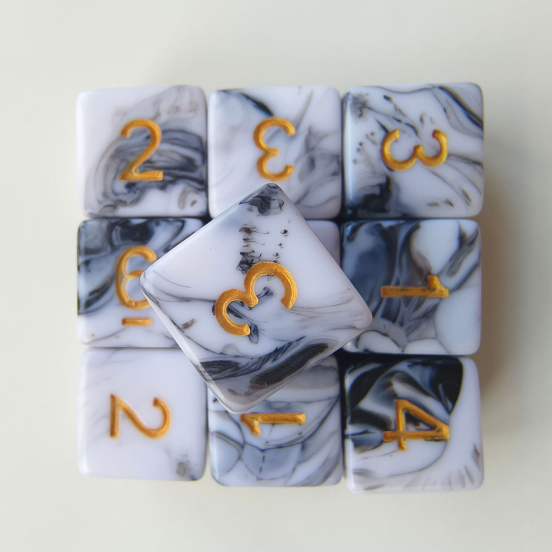 D6 akril dobókocka, jobb szögű formájú, 5000 darabos készlet, márka Create, sakk- és kártyajátékokhoz