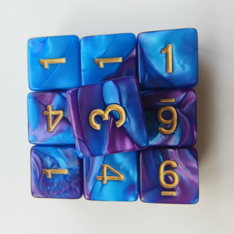 D6 akril dobókocka, jobb szögű formájú, 5000 darabos készlet, márka Create, sakk- és kártyajátékokhoz