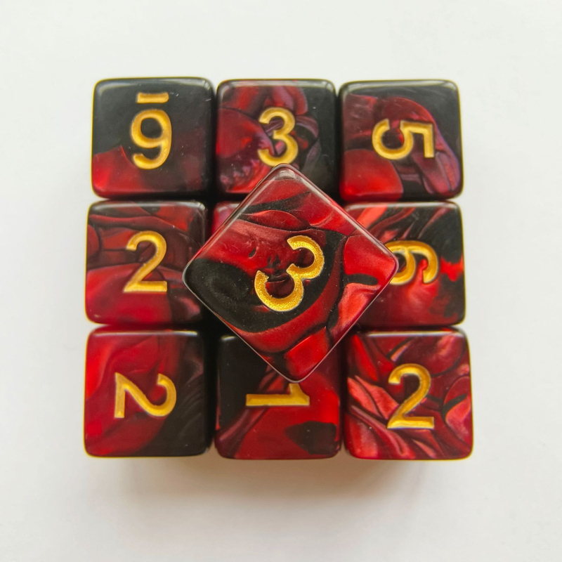 D6 akril dobókocka, jobb szögű formájú, 5000 darabos készlet, márka Create, sakk- és kártyajátékokhoz