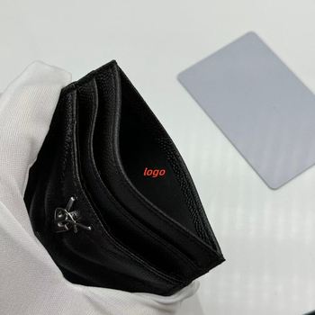 Дамски държател за карти и монетник от естествена кожа — антидемагнетизиране, множество слотове за карти, кожа от първи слой, урбан минималистичен стил