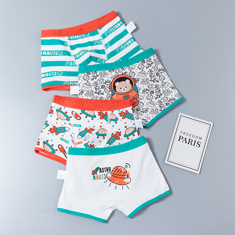 Dječje pamučne gaćice za dečke - 95% pamuk, sigurnosna Klasa A, za djecu od 8 godina (iznad 140 cm), Ljeto 2024