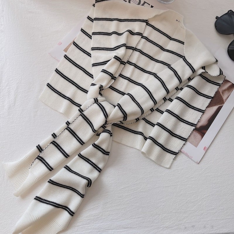 Шал от вълна със Warp knitting технология, средна дължина, топъл, подходящ за лято