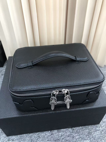 Torba za kozmetiku i nakit u obliku križa, vintage koža, prijenosna, za kućnu upotrebu, koža prvog sloja, unisex