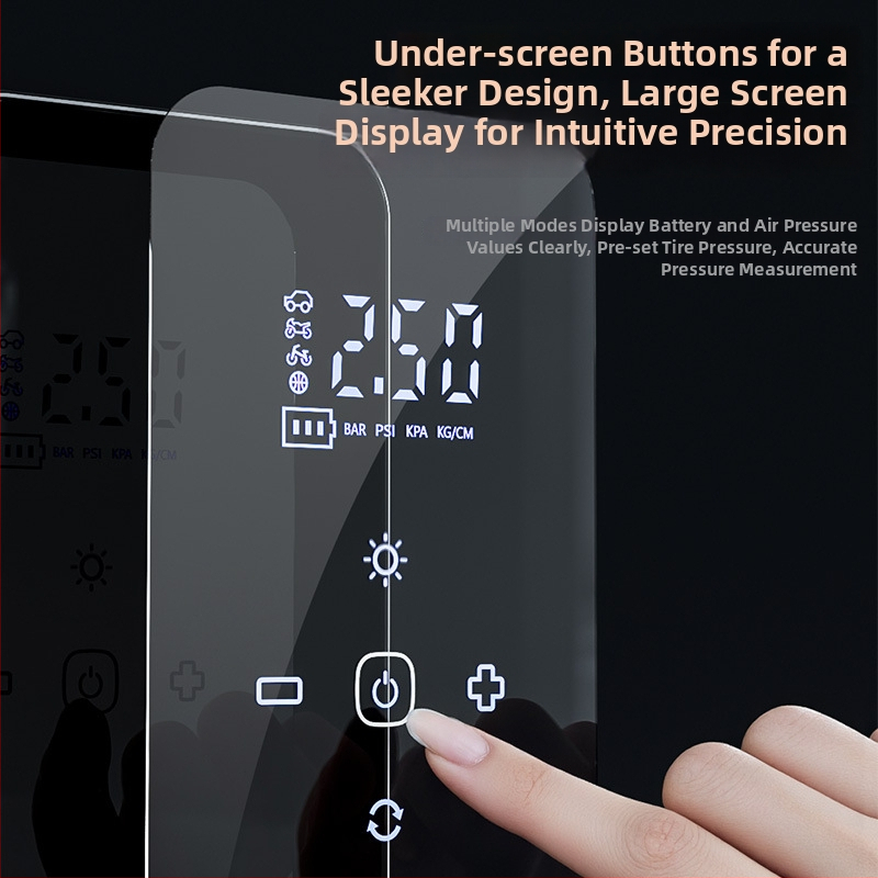 Automobilová pumpa na pneumatiky s digitálnym displejom, 12V, 80W, 35 L/min, USB nabíjanie