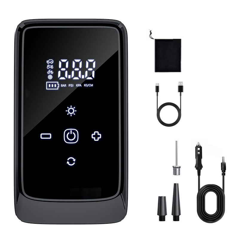 Automobilska pumpa za gume s digitalnim zaslonom, 12V, 80W, 35 L/min, USB punjenje