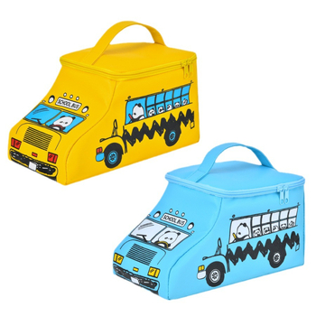 Torbica za šminku s motivom anime, poliester, torba s poklopcem, mrežasti unutarnji pretinac, zatvarač