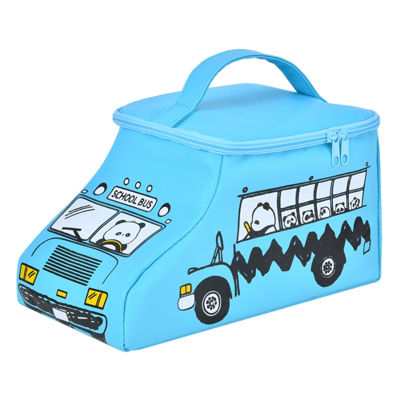 Torbica za šminku s motivom anime, poliester, torba s poklopcem, mrežasti unutarnji pretinac, zatvarač