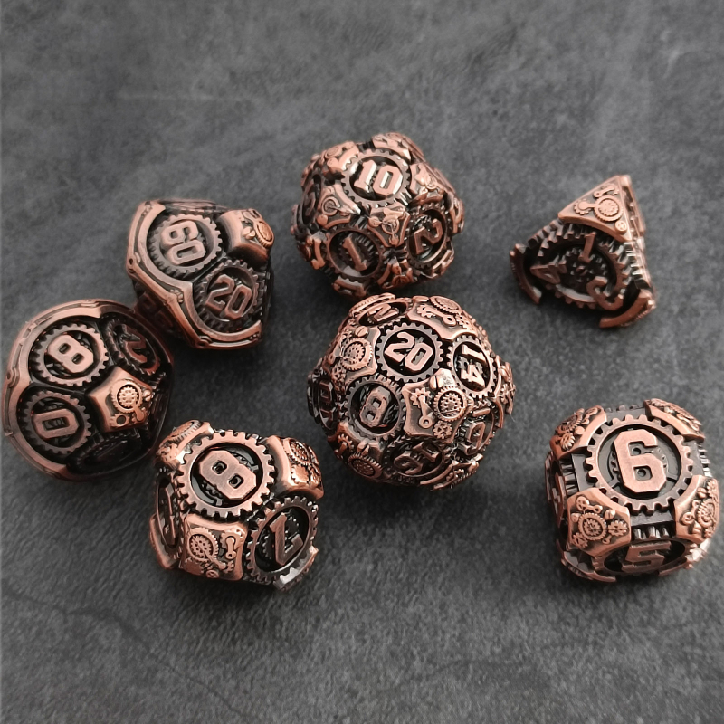 Fém D&D dobókocka – cink ötvözet, húszon oldalú polyhedrális dobókocka TRPG és Cthulhu társasjátékhoz, 195 g, 50 darabos csomag