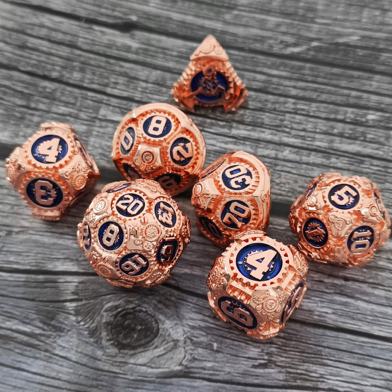 Fém D&D dobókocka – cink ötvözet, húszon oldalú polyhedrális dobókocka TRPG és Cthulhu társasjátékhoz, 195 g, 50 darabos csomag