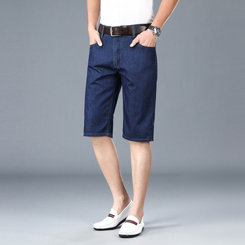 Мъжки памук-полиестер къси панталони, средна дължина, права кройка, летен сезон 2024, 72% памук / 26% полиестер / 2% полиуретанов еластичен влакна