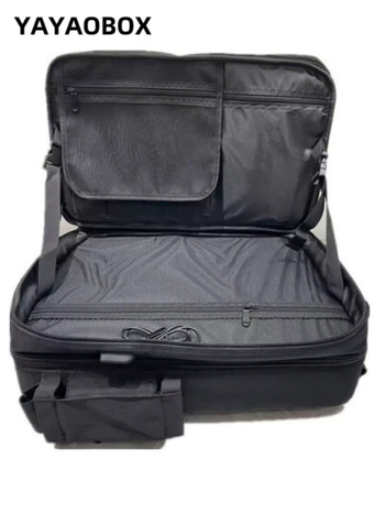 Szakmai fodrász utazó hátizsák csúszó fiókkal és állítható elválasztókkal, Oxford anyag, uniszex, cipzáras nyitás