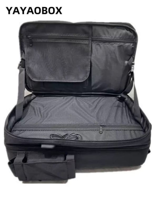 Szakmai fodrász utazó hátizsák csúszó fiókkal és állítható elválasztókkal, Oxford anyag, uniszex, cipzáras nyitás