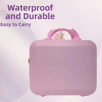 Sminktároló ABS anyagból, cipzárral, kerekek nélkül, 700 g, hagyományos kombinációs zár