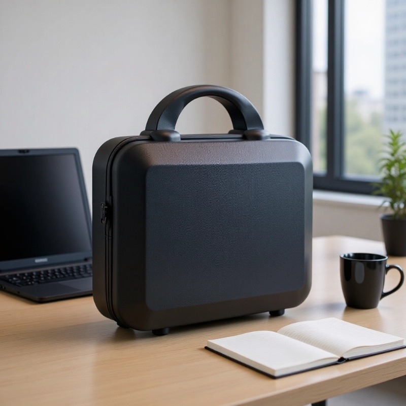 Sminktároló ABS anyagból, cipzárral, kerekek nélkül, 700 g, hagyományos kombinációs zár