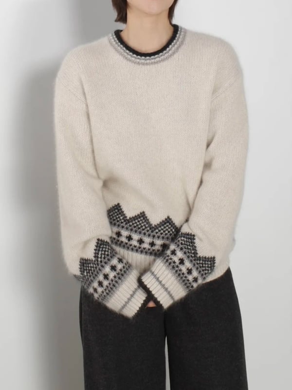 Runshi Дамски плетен пуловер с качулка от вълна, кръгло деколте, 95% вълна, нормална кройка