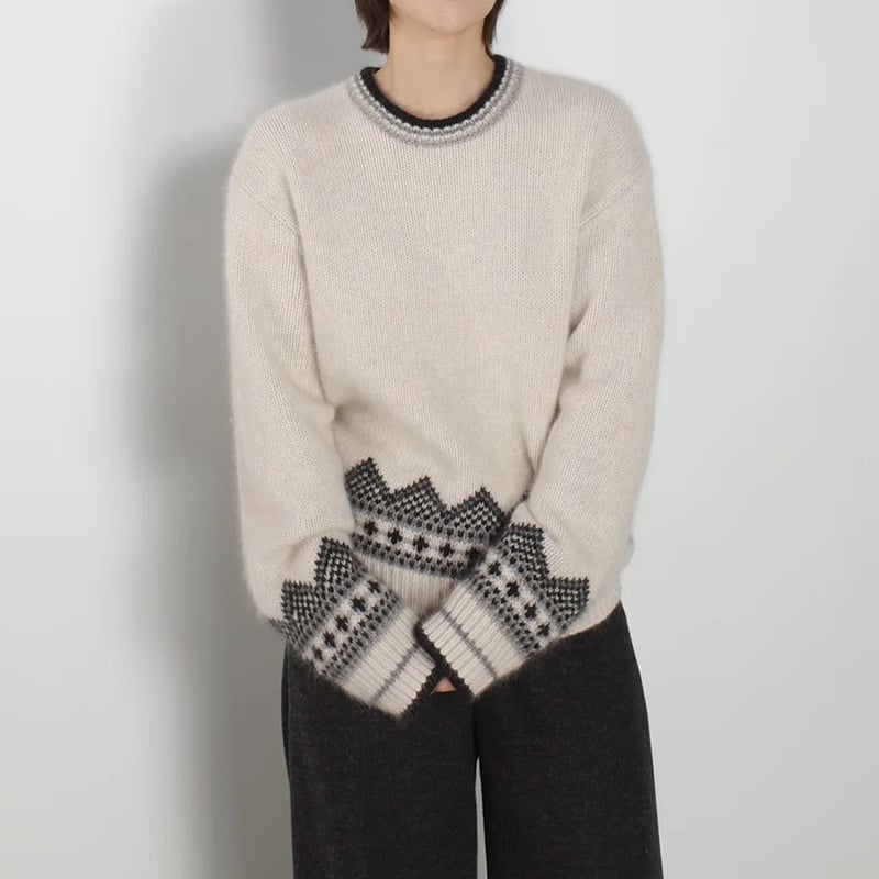 Runshi Дамски плетен пуловер с качулка от вълна, кръгло деколте, 95% вълна, нормална кройка