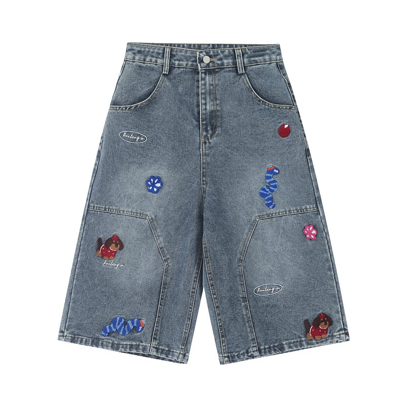 Uniszex pamut-denim rövidnadrág, mikroelasztikus, egyenes szabás, utcai stílus, nyár 2025