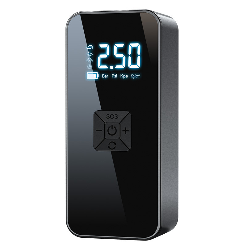 Bežična prijenosna automobilska pumpa s digitalnim zaslonom, USB punjenje, protok zraka 35 L/min, snaga ispod 80 W, težina 465 g