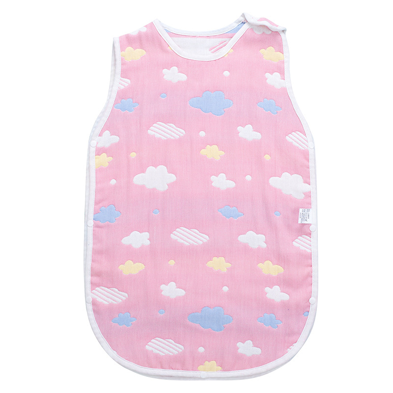 Baba alvózsák ujjatlan mellényes újszülötteknek, nyári könnyű takaró, poliészter rostanyag, töltet rost