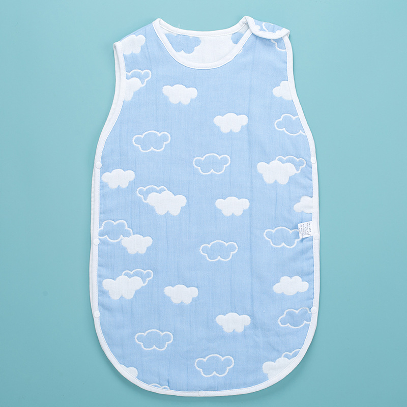 Baba alvózsák ujjatlan mellényes újszülötteknek, nyári könnyű takaró, poliészter rostanyag, töltet rost