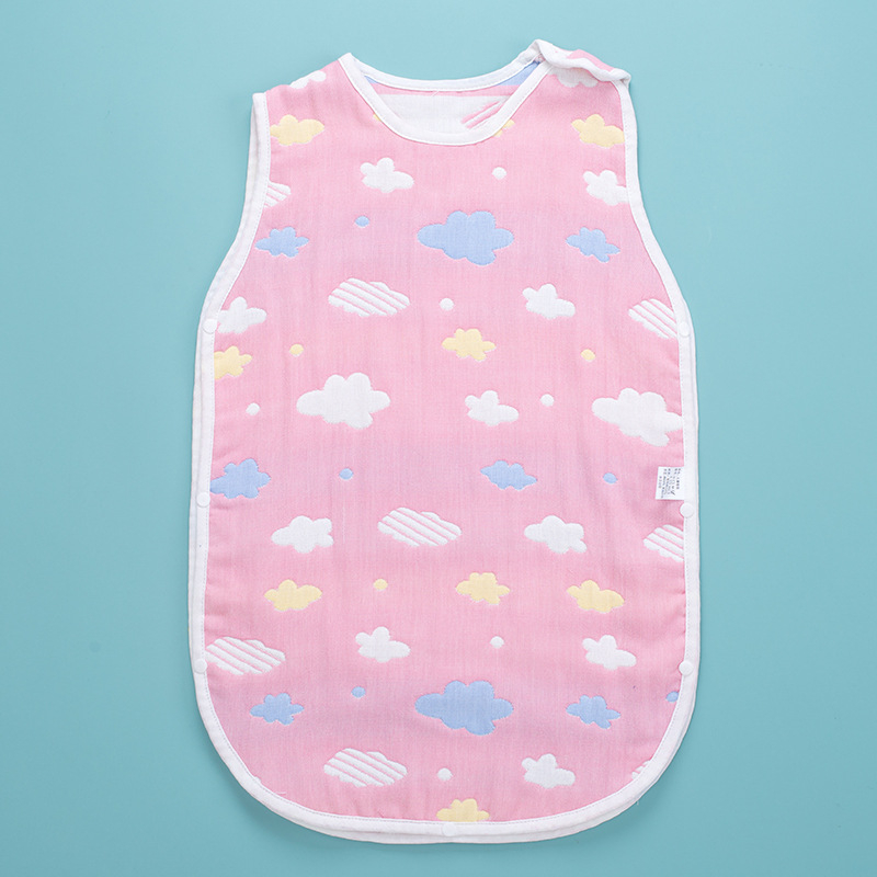 Baba alvózsák ujjatlan mellényes újszülötteknek, nyári könnyű takaró, poliészter rostanyag, töltet rost