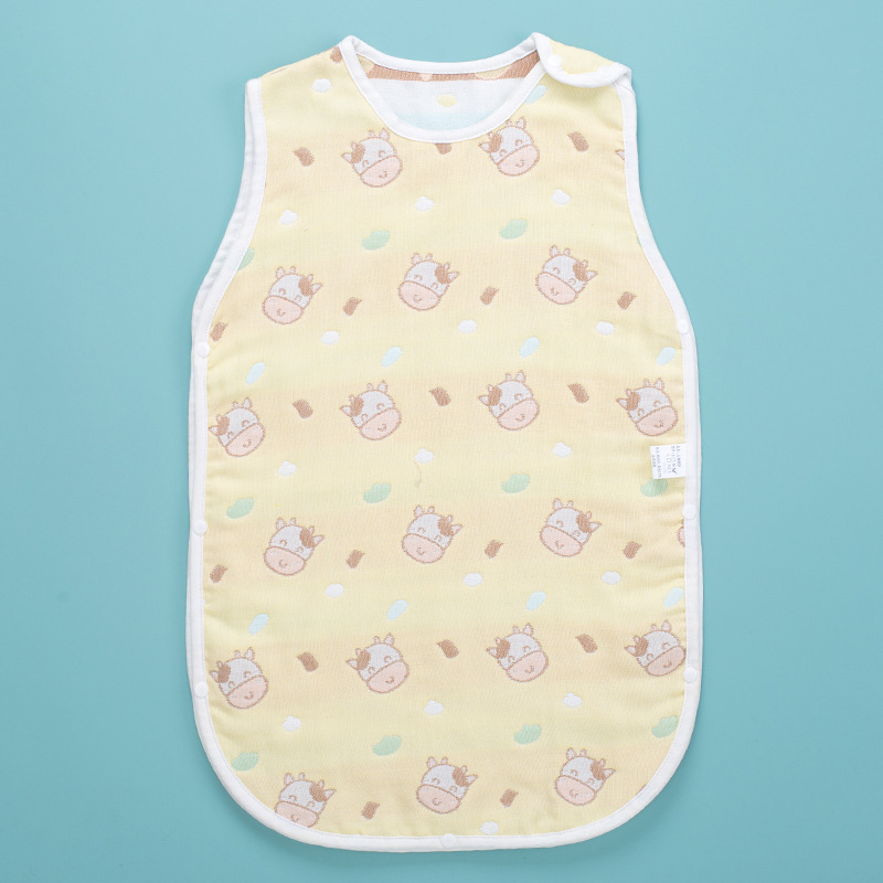 Baba alvózsák ujjatlan mellényes újszülötteknek, nyári könnyű takaró, poliészter rostanyag, töltet rost