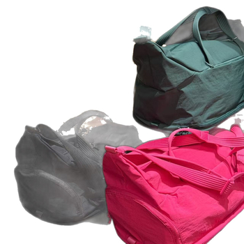 Nylon torba za putovanja s printsom slova - vodootporna i otporna na habanje, kapacitet 20-35 L, tri u jedan: za ramena, crossbody i ručno nošenje