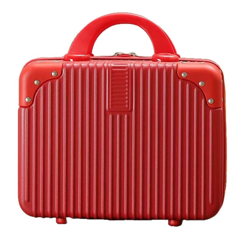 ABS sminktáska utazáshoz cipzárral, bővíthető, vízálló, 700 g, kézipoggyászhoz