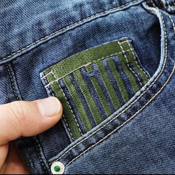 Férfi egyenes szabású farmer, középmagas derék, cipzár, 70% poliészter tartalmú denim, koreai stílus, 2025 tavaszi kiadás