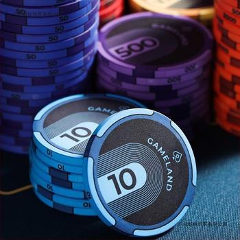 Keramické žetóny Texas Hold'em – vysoká trieda, bez vlastného nastavenia