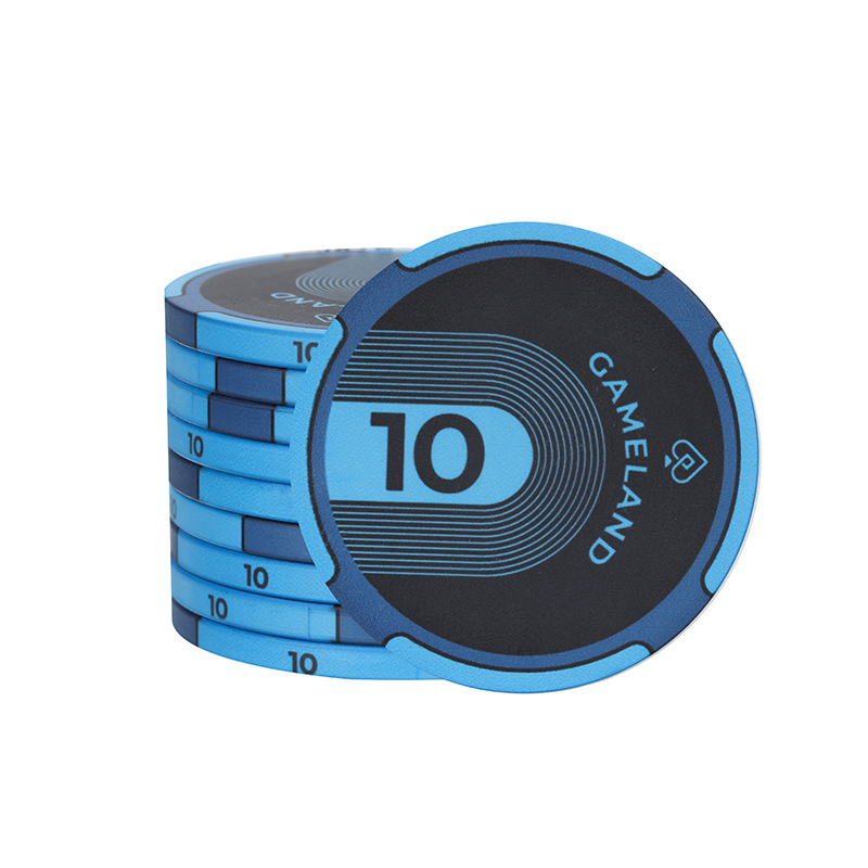 Texas Hold'em kerámia zsetonok – magas minőségű, testreszabás nélkül