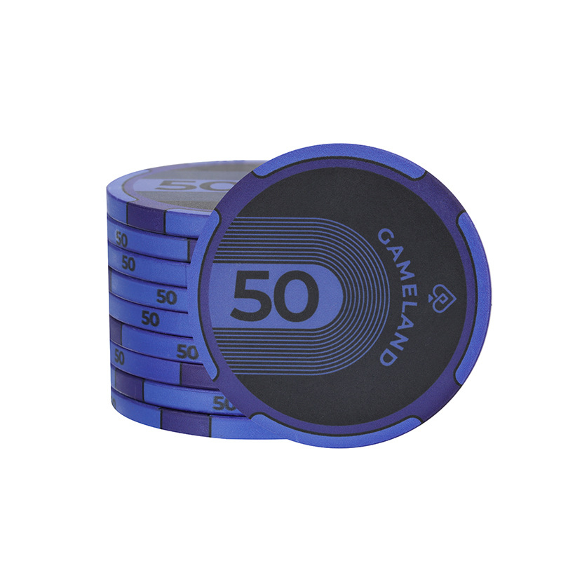 Texas Hold'em kerámia zsetonok – magas minőségű, testreszabás nélkül