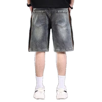 Muške traper šorceve, vintage slobodan kroj, duljina pet točaka, pamuk 70%, nježna rastezljivost