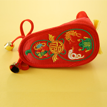 Dječje cipele s glavom tigra, izvezeni uzorak, svilen vrh, platnena potplat, zatvaranje na stražnjem vezivanju, za djecu 1-3 godine