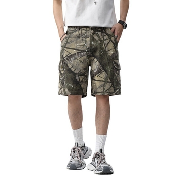 Široke denim šortse s ravnim krojem, srednji struk, pet džepova, 100% pamuk denim