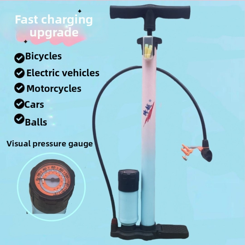 Ručná vzduchová pumpa pre elektrické autá, bicykle a trojkolesové vozidlá