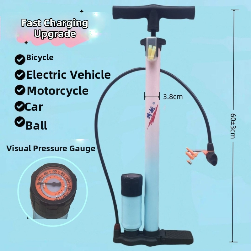 Kézi levegőpumpa elektromos autókhoz, kerékpárokhoz és triciklikhez